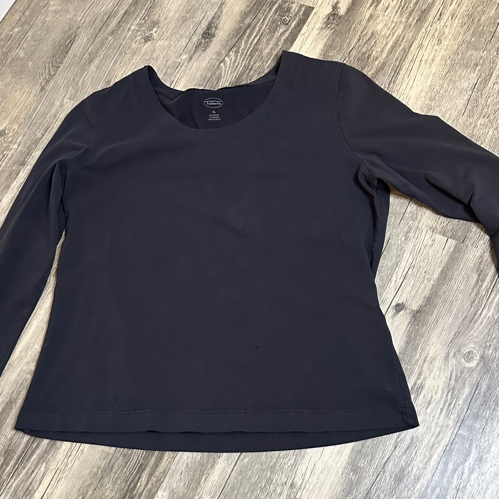 Talbots Classic Black Long Sleeve Tee